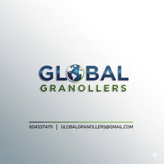 Global Granollers logo with contact information: phone number 604337479 and email globalgranoller@gmail.com